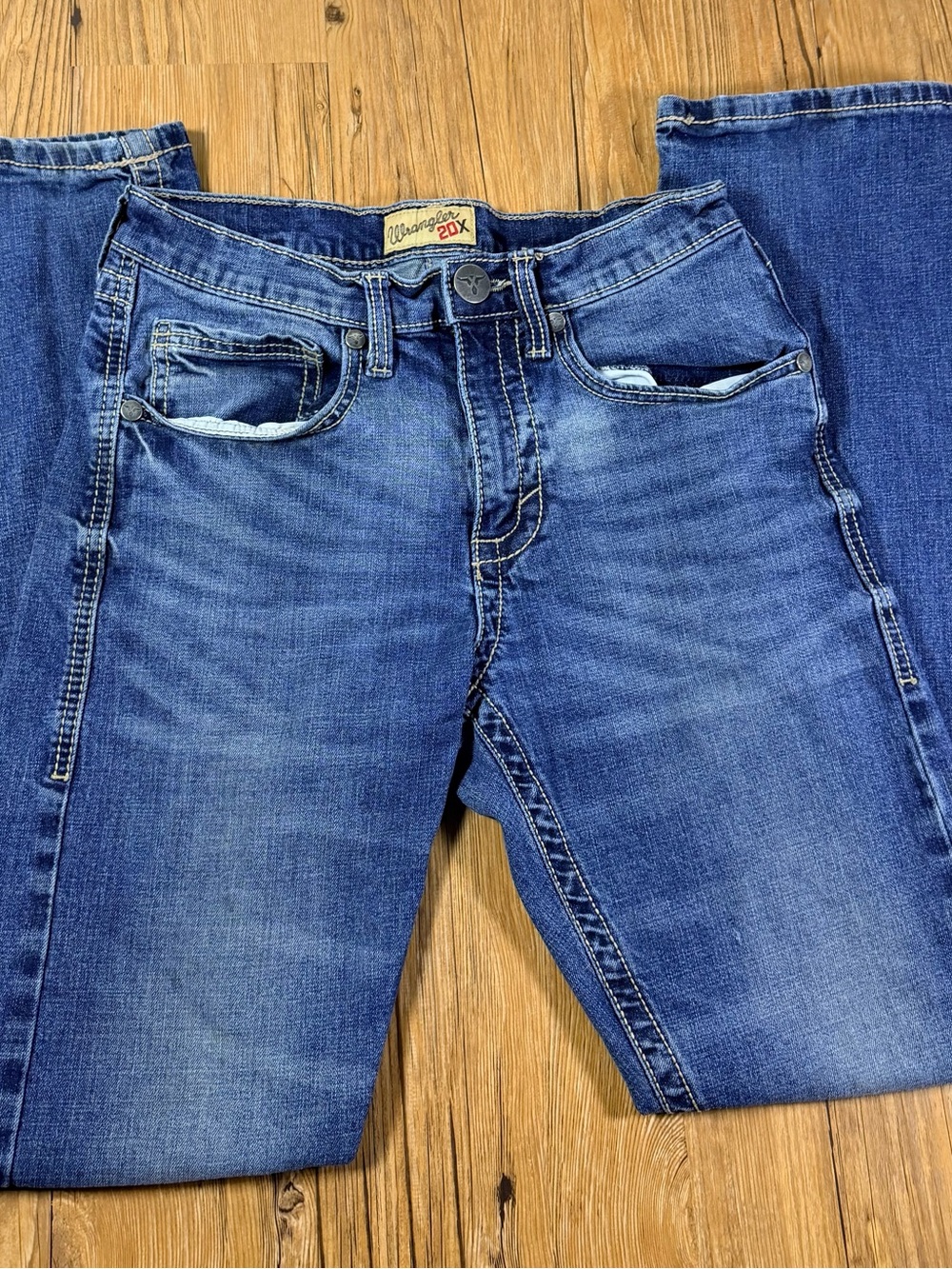 Wrangler 20X Style 42 Bootcut Jeans Mens Approx 32x30 Blue Western